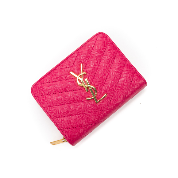 Saint Laurent Handbags - Yves Saint Laurent Zipper   in Pink Calfskin leather